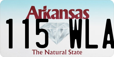 AR license plate 115WLA