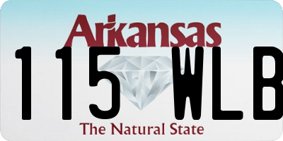 AR license plate 115WLB