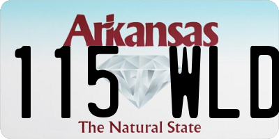 AR license plate 115WLD