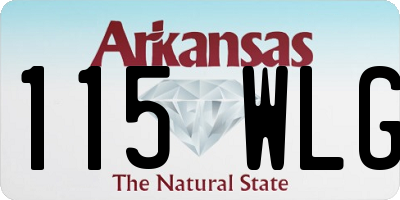 AR license plate 115WLG
