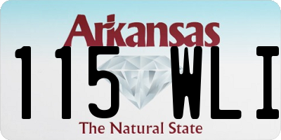 AR license plate 115WLI