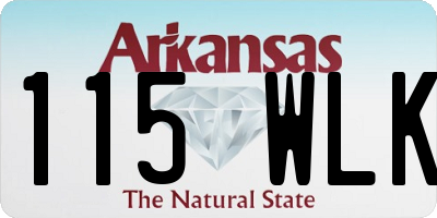 AR license plate 115WLK