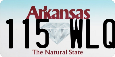 AR license plate 115WLQ
