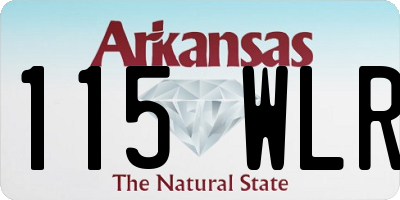 AR license plate 115WLR