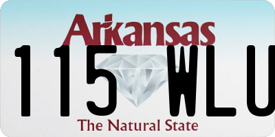 AR license plate 115WLU