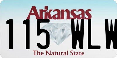 AR license plate 115WLW