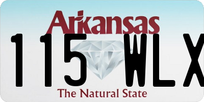 AR license plate 115WLX