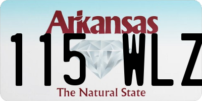 AR license plate 115WLZ