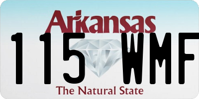 AR license plate 115WMF