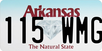 AR license plate 115WMG