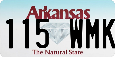 AR license plate 115WMK