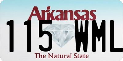 AR license plate 115WML