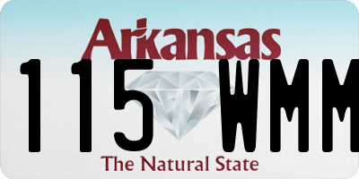 AR license plate 115WMM