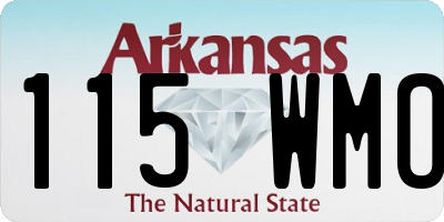 AR license plate 115WMO