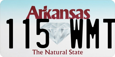 AR license plate 115WMT