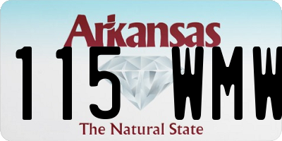 AR license plate 115WMW