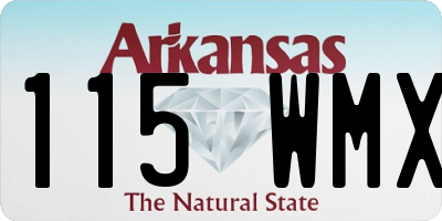 AR license plate 115WMX