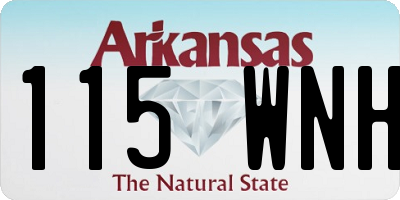 AR license plate 115WNH