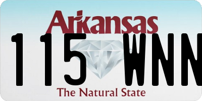 AR license plate 115WNN