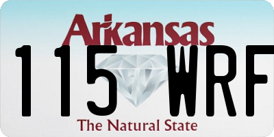 AR license plate 115WRF
