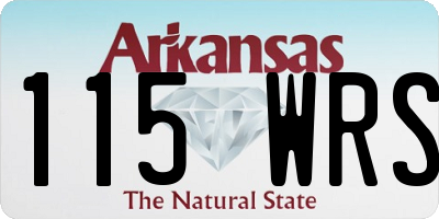 AR license plate 115WRS