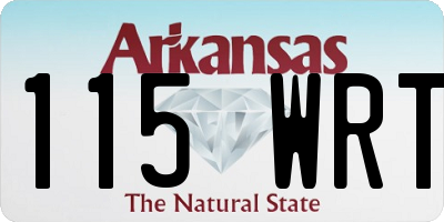 AR license plate 115WRT