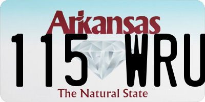 AR license plate 115WRU