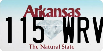 AR license plate 115WRV