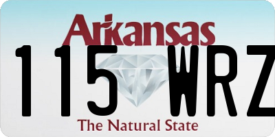 AR license plate 115WRZ