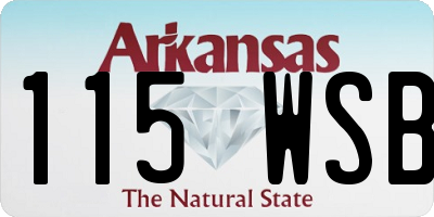 AR license plate 115WSB