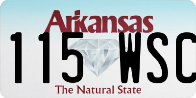 AR license plate 115WSC