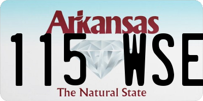 AR license plate 115WSE