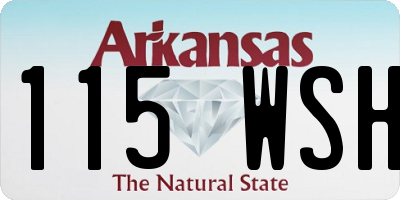 AR license plate 115WSH