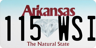 AR license plate 115WSI