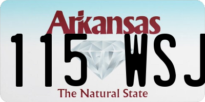 AR license plate 115WSJ