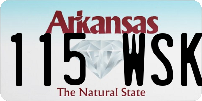 AR license plate 115WSK