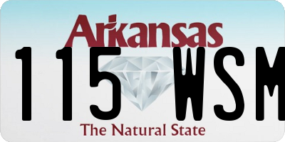 AR license plate 115WSM