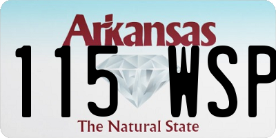 AR license plate 115WSP