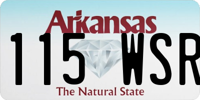 AR license plate 115WSR