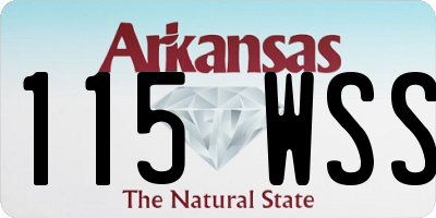 AR license plate 115WSS