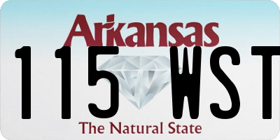 AR license plate 115WST