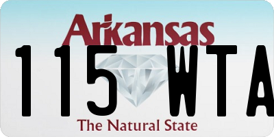 AR license plate 115WTA