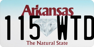 AR license plate 115WTD