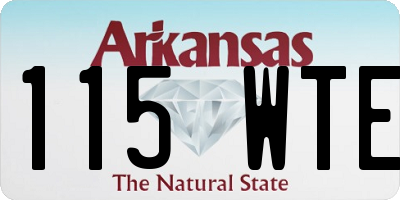 AR license plate 115WTE