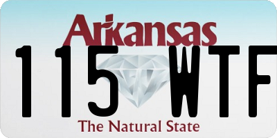AR license plate 115WTF