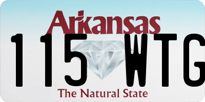 AR license plate 115WTG