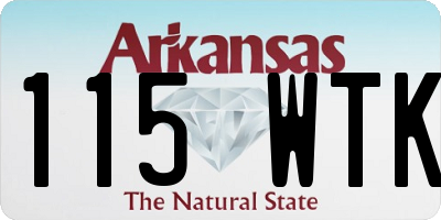 AR license plate 115WTK