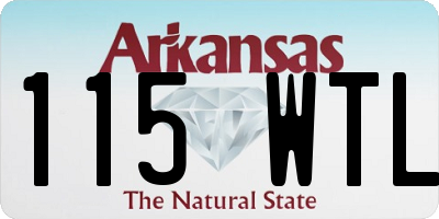 AR license plate 115WTL