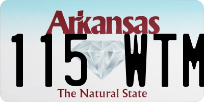 AR license plate 115WTM