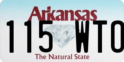 AR license plate 115WTO